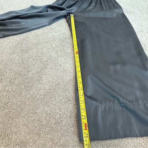 THEORY Womens Gray Silk Smocked Gathered Pull-on Culottes Sz S - Picture 11 of 12